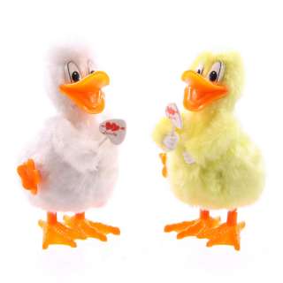 Each Wind Up Fluffy Duck is made from a plastic body, covered in a 