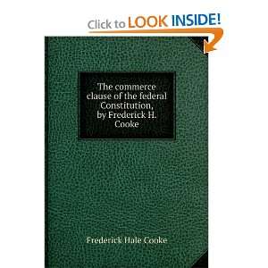  The commerce clause of the federal Constitution, by 