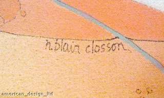 Nanci Blair Closson Peach Melba signed Original acrylic  