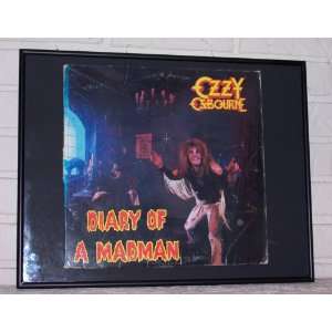 Ozzy Ozbourne  Diary of a Madman Framed Album Cover Art:  