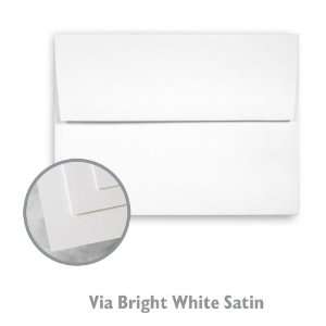  Via Satin Bright White Envelope   250/Box