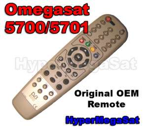 Omegasat Receiver Remote Control DSB 5700 or DSB 5701  