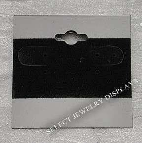 100 Black Silver Earring Hanging Jewelry Cards 2  