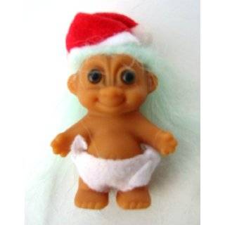 My Lucky Mini Baby 2.75 Christmas Santa Troll Doll w/Diaper