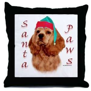  Cockerred Paws Pets Throw Pillow by 