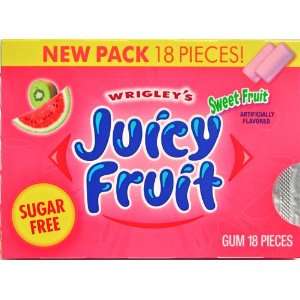 JUICY FRUIT Sugar Free, Sweet Fruit: Grocery & Gourmet Food