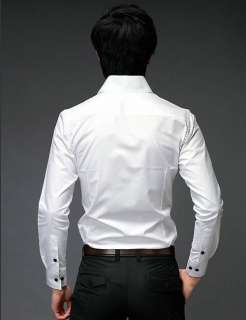 Mens Casual Slim fit Stylish Patched Dress Shirts 6042  