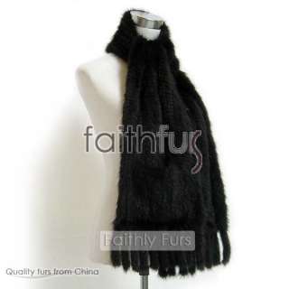 Mink Fur Knitted Scarf/Cape/Shawl/Stole/Wrap/Boa/Muffle  
