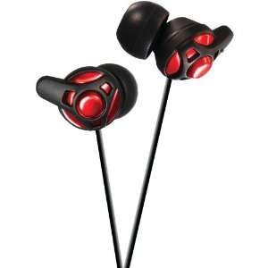  New  JVC HAFX40R CARBON NANOTUBE INNER EAR HEADPHONES (RED 
