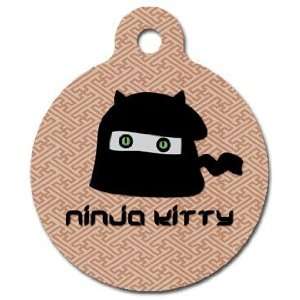  Ninja Kitty Pet ID Tag for Dogs and Cats   Dog Tag Art 