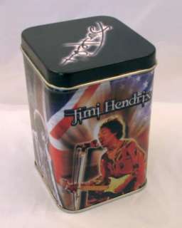 New JIMI HENDRIX Long Burning Scented Candle Metal Tin  