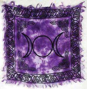   Moon Altar Cloth, Scarf, or Home Decoration; Pagan, Wicca, Goddess