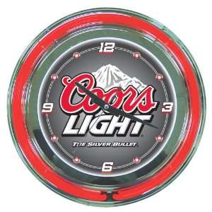  Coors Light 14 inch Neon Wall Clock: Sports & Outdoors
