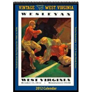  West Virginia Mountaineers 2012 Vintage Football Calendar 