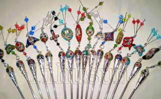 Wholesale 30 PCS Chinese Cloisonne Hair Clasp Hairpin  