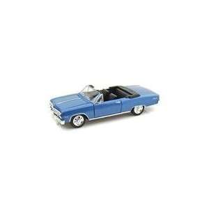  1965 Chevy Chevelle Malibu Convertible 1/24   Blue: Toys 