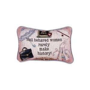  Set of 2 Well Behaved Women Funny Throw Pillow 9 x 