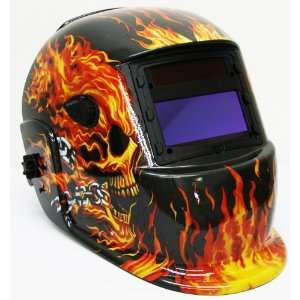   Flaming Solar Darkening Welding Helmet Arc Mig Auto Dark Flame Welder