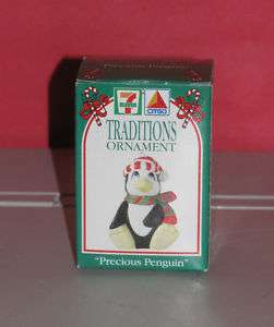 1993 Citgo 7 Eleven Precious Penguin Xmas Ornament NEW  