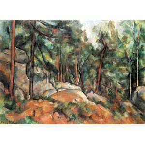  Cezanne Art Reproductions and Oil Paintings: In the forest 