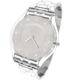 SWATCH SWISS CRYSTAL WHITE AND LADIES WATCH SFK356G  