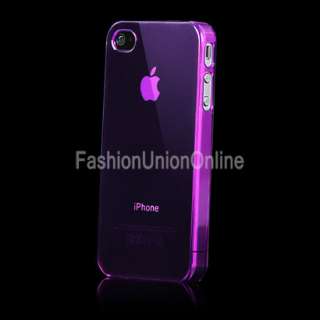 COLOUR STYLISH CRYSTAL CASE COVER & SCREEN PROTECTOR FOR APPLE 