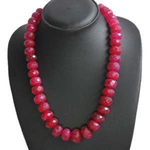 BUYERS MOST DEMANDED 820.00 CTS NATURAL FACETED RED RUBY BEADS 