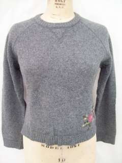   & Fitch wool pullover embroidered womens sweater size L  