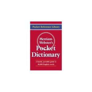  Merriam Webster Red Pocket Dictionary