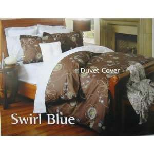  Daniadown 5137705 Swirl Blue Swirl Blue Duvet Cover,Twin 