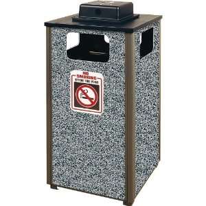   Ash Top / 24 Gallon Trash Receptacle with Weather Urn