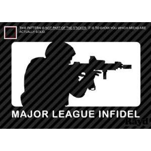  (2x) Major League Infidel   Sticker   Decal   Die Cut 