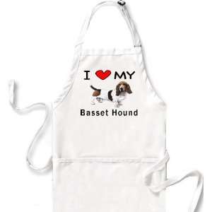  I Love My Basset Hound Apron