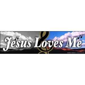  Jesus Loves Me Bumper Strip Magnet: Automotive