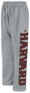 Harvard Crimson adidas Grey Fleece Sweatpants  