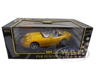 TVR TUSCAN S YELLOW 118 DIECAST MODEL CAR  