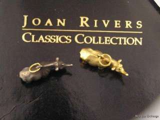   RIVERS Noahs Ark Extender Set Charms RHINOCEROS Bracelet Gold  