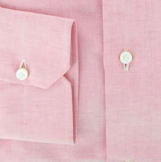 Imperfect $425 Borrelli Pink Shirt 16.5/42  