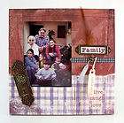 FAMILY word multiple scrapbook Photo Picture Frame  