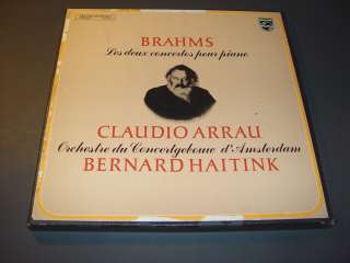 Lot 8 Philips lps Bach Hi Fi stereo Brahms Arrau Haitink Sample 