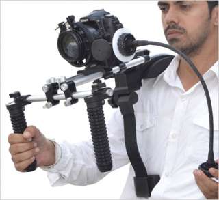 Shoulder mount rig 45 quick release & follow focus for 7d 5d vx2100 