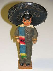 Vintage Mexican Mariachi Doll  