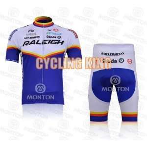 /2011 raleigh short sleeve cycling jerseys and shorts set 