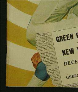 1961 NFL CHAMPIONSHIP PROGRAM GREEN BAY PACKERS GIANTS  