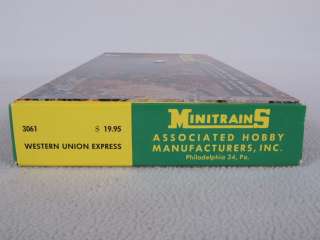 AHM 3061 Minitrains HOe HOn 2 1/2 Western Union Express Set  