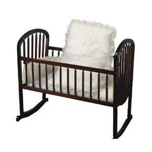  White Eyelet Cradle Bedding Tailored Size 15x33 Baby