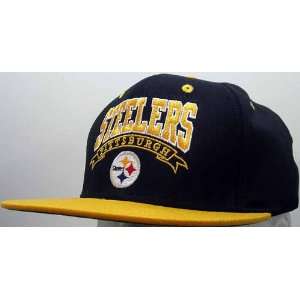  Pittsburgh Steelers Vintage Retro Snapback Cap: Sports 
