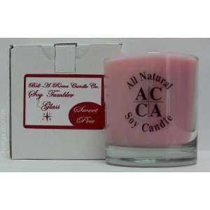   Scented Soy 11oz Classic Jar Tumbler Glass Candle   Sweet Pea: Beauty