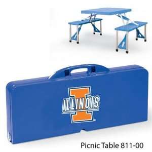 NIB Illinois Fighting Illini Portable Fun Picnic Table 