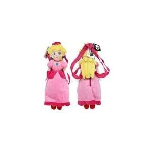   : Super Mario Brothers Princes Peach 19 Plush Back Pack: Toys & Games